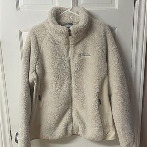 Columbia sherpa style full zip teddy jacket women’s size XXL
